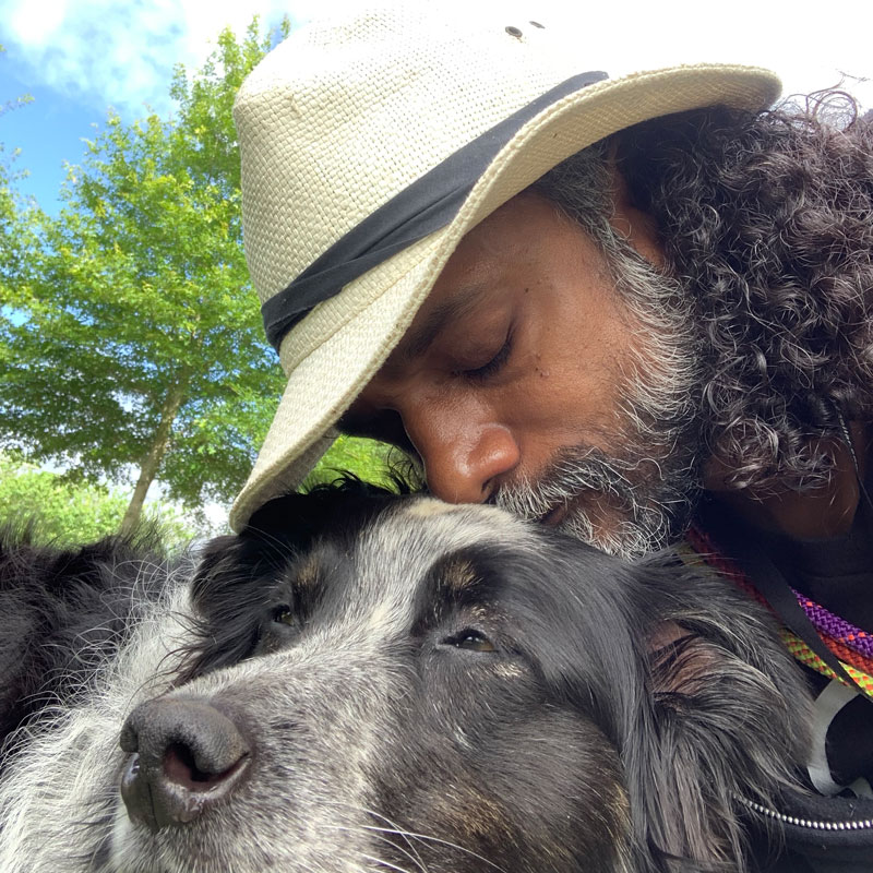 dog trainer and a dog