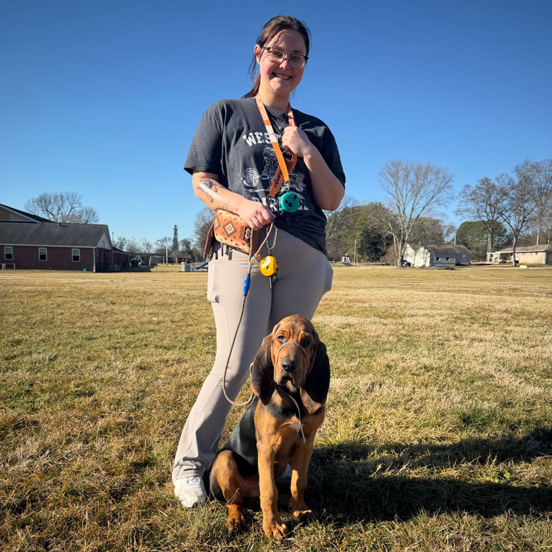 dog trainer and dog