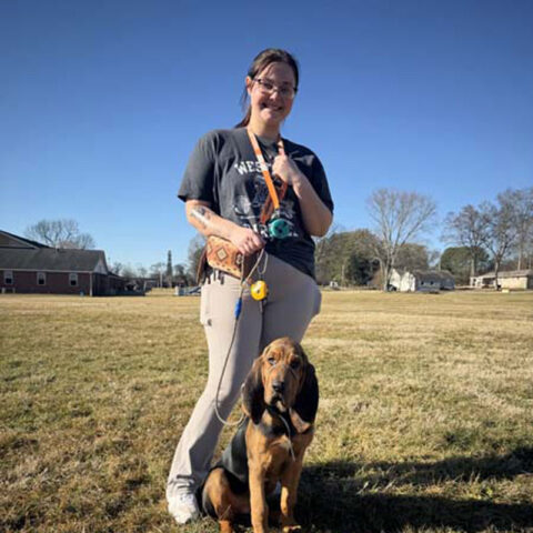 dog trainer and dog